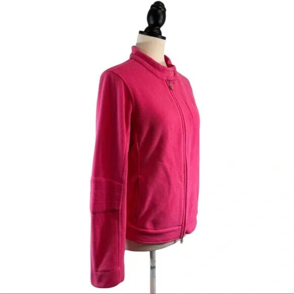 Lilly Pulitzer Fleece Jacket Pink Full Zip Front w/ Pockets, Size S - Picture 9 of 14